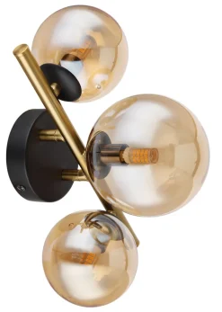 GLOBO LED Retrofit Deckenlampe RIHA messingfarbig /amber