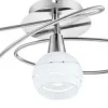 GLOBO LED Retrofit Deckenlampe ELLIOTT 5 flg nickelfarbig