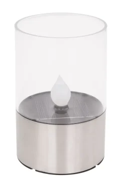 GLOBO LED Solarlampe MAD Edelstahl