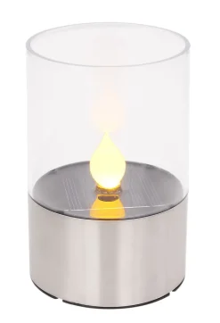 GLOBO LED Solarlampe MAD Edelstahl