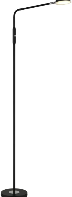 GLOBO LED Stehlampe SILVIO, Metall/Kunststoff, 173 x 52 cm Schwarz/Weiß