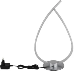 GLOBO LED Tischlampe PASCAL 37 cm silberfarbig