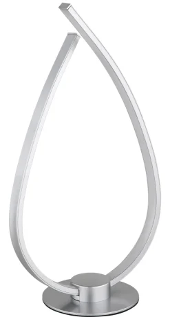 GLOBO LED Tischlampe PASCAL 37 cm silberfarbig