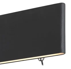 GLOBO LED Wandleuchte SIEGFRIED 22 cm graphit