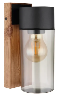 GLOBO Retrofit Außenwandleuchte ETSI Holzoptik