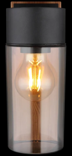 GLOBO Retrofit Außenwandleuchte ETSI Holzoptik