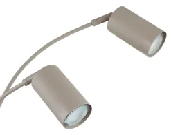 GLOBO Retrofit Bogenlampe ROBBY, Metall, 70 x 73 x 204 cm Beige