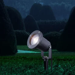 GLOBO Retrofit Gartenspieß Strahler STYLE Aluminium