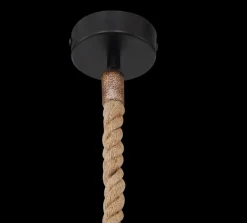 GLOBO Retrofit Pendelleuchte MARCO 40 cm rostfarbig