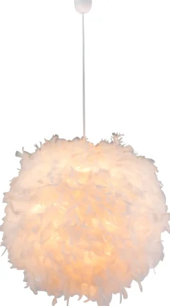 GLOBO Retrofit Pendelleuchte KATUNGA 60 cm weiß