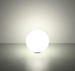 GLOBO Retrofit Tischlampe BALLA 25 cm Opalglas