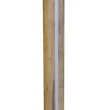 GLOBO Stehlampe FOREST, Holznachbildung/Textil/Metall, 150 x 40 x 27 cm Braun/Beige/Silberfarbig