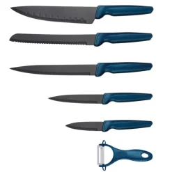 HATEX Küchenmesser Set 6-teilig petrol