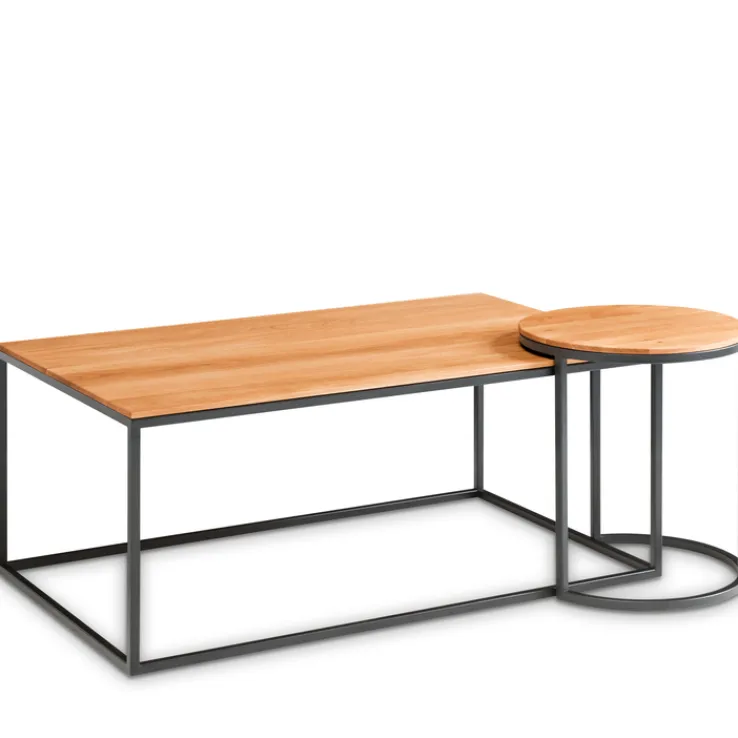 HAUKE HENDRIKS Beistelltisch rund NICO II 39 cm Eiche massiv