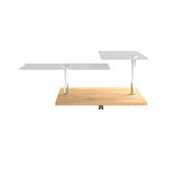 HAUKE HENDRIKS Couchtisch 80 x 80 cm Asteiche/ Edelstahl