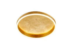 helestra LED Deckenlampe SONA Ø 40 cm Metall satiniert Farbton Blattgold