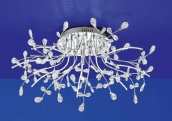 HELL LED Deckenlampe CRYSTAL chromfarbig