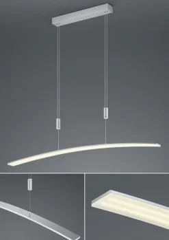 HELL LED Pendelleuchte NEW LOIRE 100 cm alufarbig