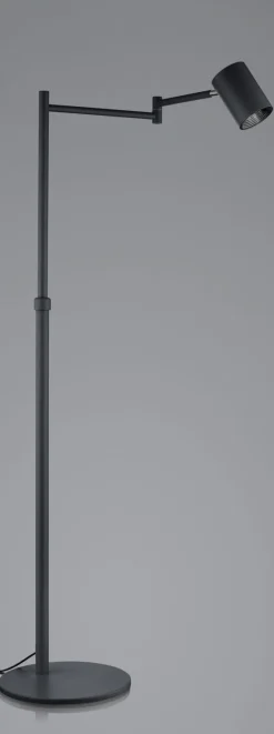 HELL LED Stehlampe PEPE 133 cm schwarz