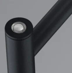 HELL LED Stehlampe PEPE 133 cm schwarz