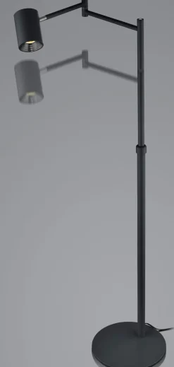 HELL LED Stehlampe PEPE 133 cm schwarz