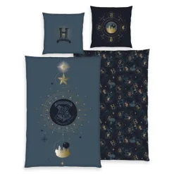 HERDING Kinder-Renforcé-Bettwäsche HARRY POTTER 135 x 200 cm dunkelblau