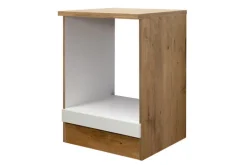 QUARTIER Herdumbauschrank Avila Braun/Weiß