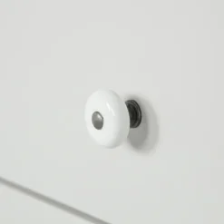 Highboard EVA 93 x 150 cm Kiefer teilmassiv nebelweißes Finish