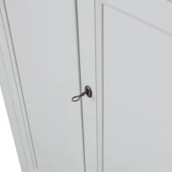 Highboard EVA 93 x 150 cm Kiefer teilmassiv nebelweißes Finish