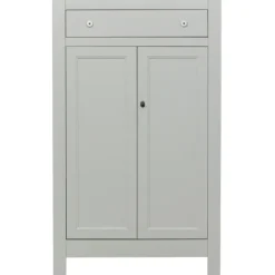 Highboard EVA 93 x 150 cm Kiefer teilmassiv nebelweißes Finish