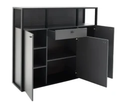 Highboard LUXOR 145 x 121 cm Royal grau/ anthrazit