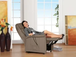 himolla Fernsehsessel MINI-MINI Leder Grau