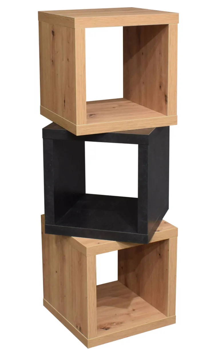 QUARTIER Hängeregal AARON 40 x 40 cm Eiche