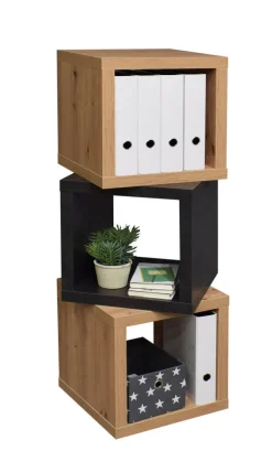 QUARTIER Hängeregal AARON 40 x 40 cm Eiche