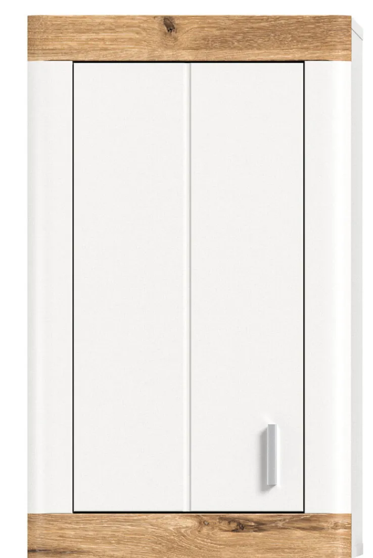 Hängeschrank LAREDO 45 x 76 cm Weiß/ Eiche