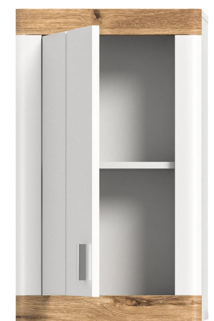 Hängeschrank LAREDO 45 x 76 cm Weiß/ Eiche