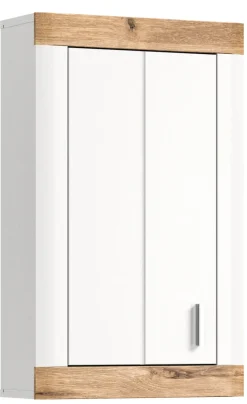 Hängeschrank LAREDO 45 x 76 cm Weiß/ Eiche
