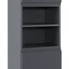 Hochschrank CARDIFF 40 x 180 cm Graphit Hochglanz
