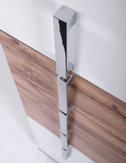 Hochschrank LUCA 40,3 x 163,7 cm weiß/ Eiche Landhaus