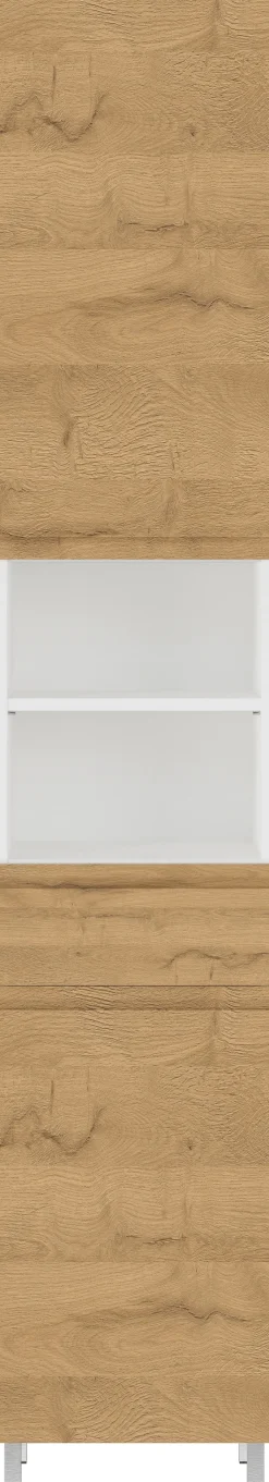 Hochschrank SOPHIE 34x190x34 cm weiß/Grandson-Eiche Nb.