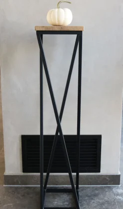 holz4home Blumenständer 21 x 90 cm Eiche geölt