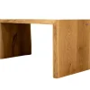 holz4home Massivholzbank 140 x 45 cm Eiche geölt mit Baumkante