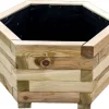 holz4home Pflanzkübel 6-ECK 50 cm Kiefernholz