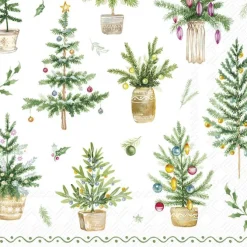 ihr Servietten FESTIVE HOLIDAYS Papier 25 x 25 cm Grün