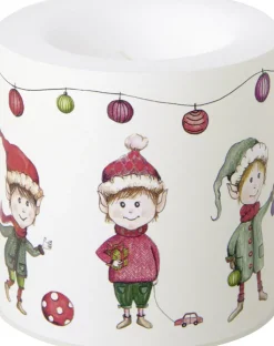 ihr Windlicht ELVES AT WORK Wachs 75 x 75 x 75 cm Creme