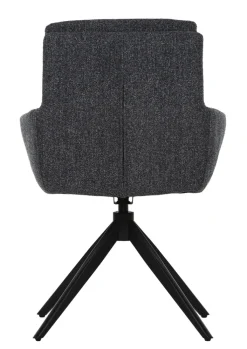 INTERhome Drehsessel LEIA dunkelgrau/schwarz