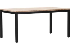 INTERhome Esstisch ALTEA 160 x 90 cm Mango massiv natur sägerau lackiert