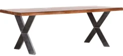 INTERhome Esstisch NORMANDY 200 x 100 cm braun/ schwarz