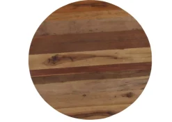 INTERhome Esstisch NORMANDY Ø 120 cm recycled Altholz/schwarz