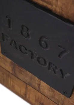 INTERhome Lowboard BARNEY 160 x 50 cm Mango Massivholz/schwarz